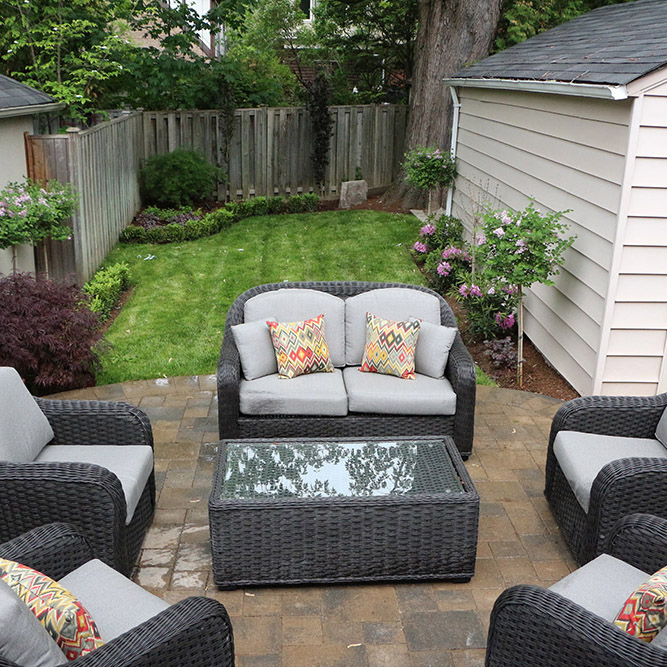 Our latest project: front & back yard